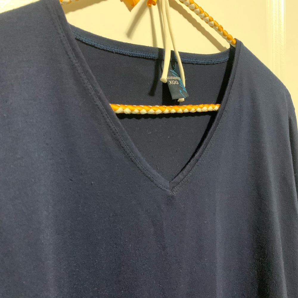 Women's dark blue long sleeved shirt